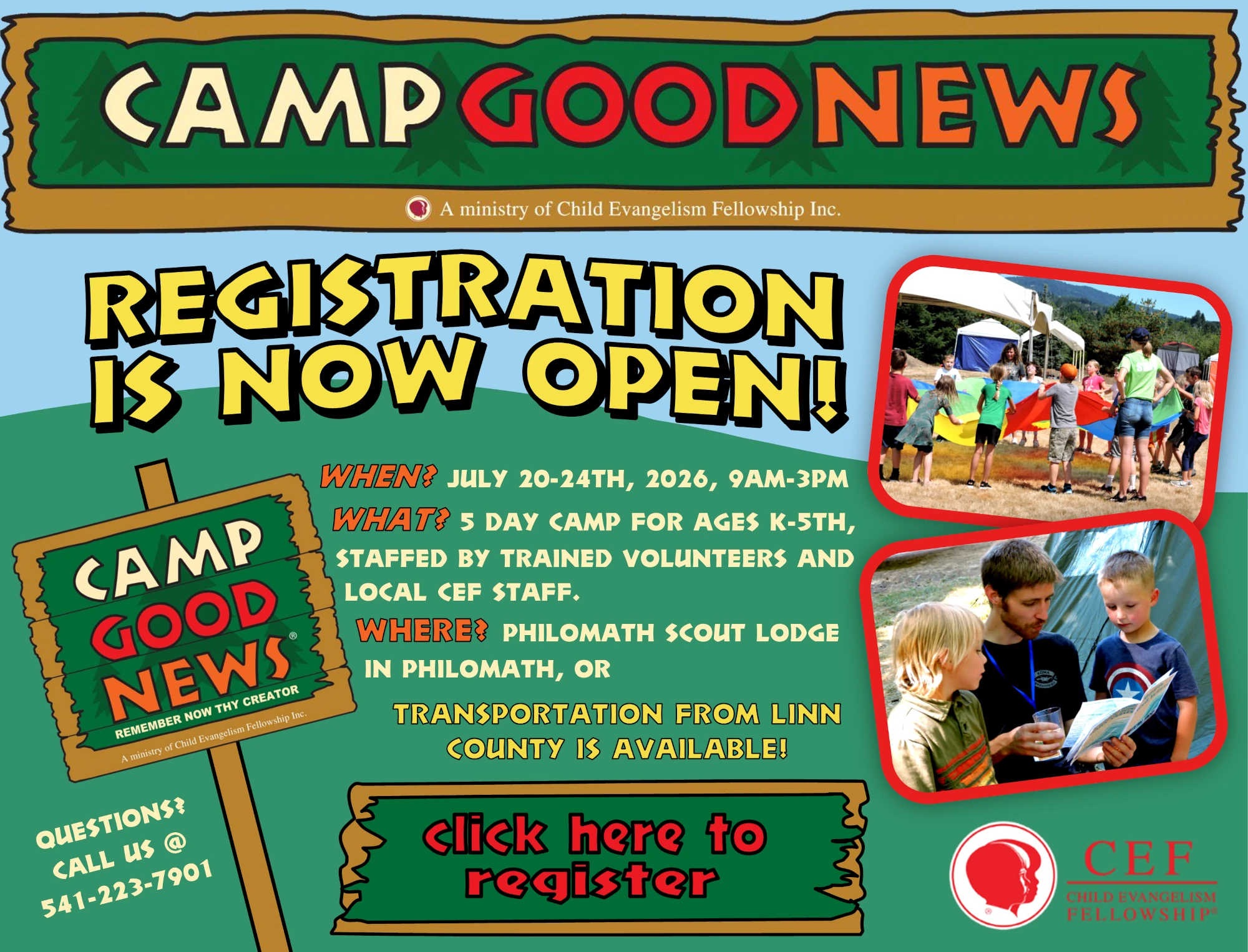 Camp Good News flyer